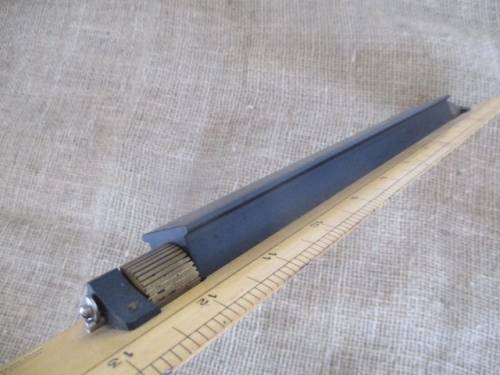 Antique Harling Brass & Steel Nautical Parallel Rolling 14" Ruler In Original Carton Container  1954