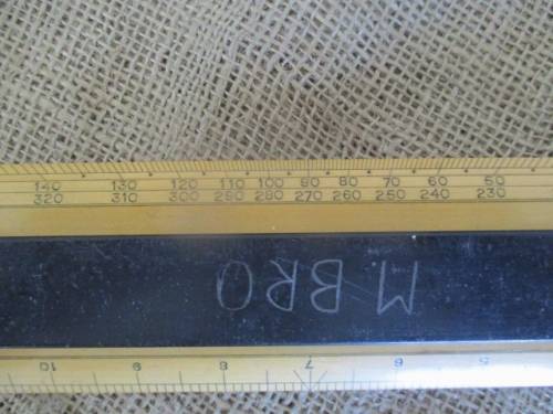 Antique Harling Brass & Steel Nautical Parallel Rolling 14" Ruler In Original Carton Container  1954