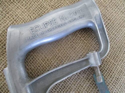 Excellent Vintage Eclipse Tubular No 20 T. Pattern Hacksaw Introduced 1924   Sheffield,  England