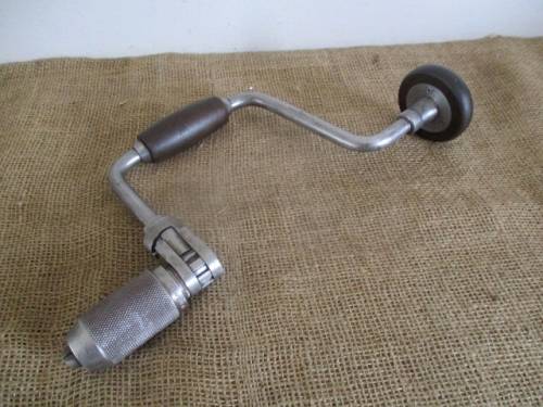 Vintage Stanley No 144 10 Inch Hand Brace Drill      Made In England