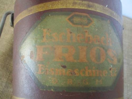 Henry Pretorius Bid Only -Very Rare Antique Eschebach - Frios Eismaschine 32 D. R. G. M.