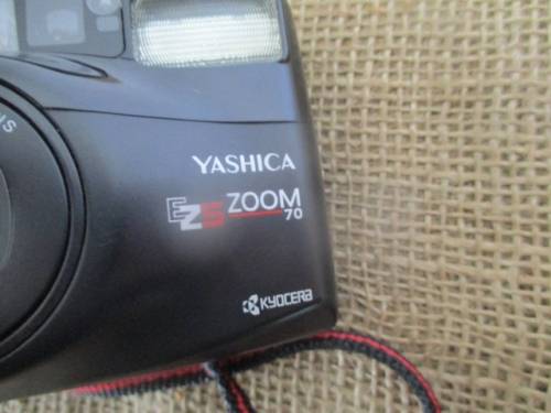 Rare Vintage Yashica EZS Zoom 70 Camera In Original Pouch  By Kyocera Corporation  Japan