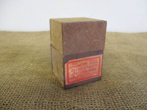 Beautiful Complete Vintage Set Of Millers Falls No 1550-05 Steel Stamps 1/4" Figures In Original Box