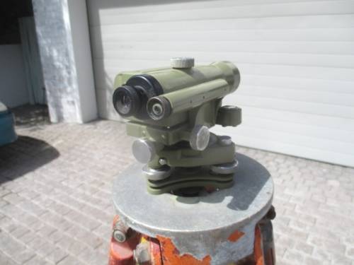 Complete Vintage Wild Heerbrugg NK10 - 105945 Switzerland Dumpy Level On Original Wooden Tripod