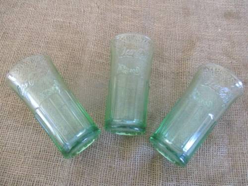 A Collection Of Three Collectable Coca Cola Glass Tumblers