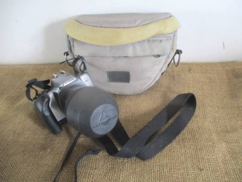 For Quintun Bid Only - Vintage Canon EOS Rebel K2 Camera With Attached Canon Zoom Lens EF 28 - 80mm