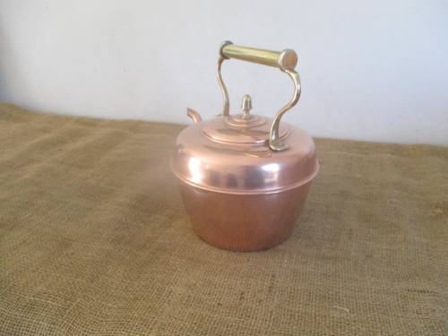 Beautiful Vintage Copper And Brass Coffee Pot