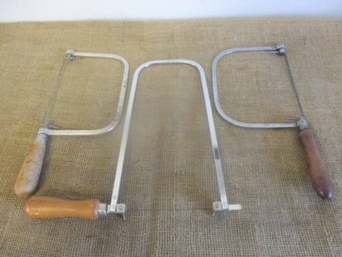 Eclipse 12" FS 70,  Eclipse 5" No 7 CP & Vintage O,NS 5 3/4" Carpenter's Deep Fret Coping Saws