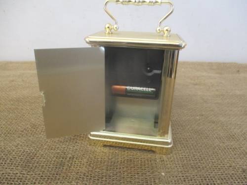 Beautiful Vintage Golden Hermle Carriage Clock      Made In Germany      Plastic Body     Working !!