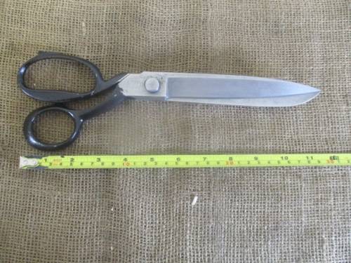 Rare Size - Vintage 12" Garantito Martellato Tailor's Shears       Made In Italy