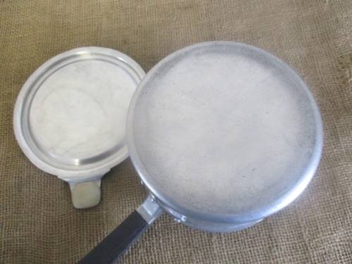 Another Very Rare Genuine Vintage Pure Aluminum Lidded Pot   Made In England