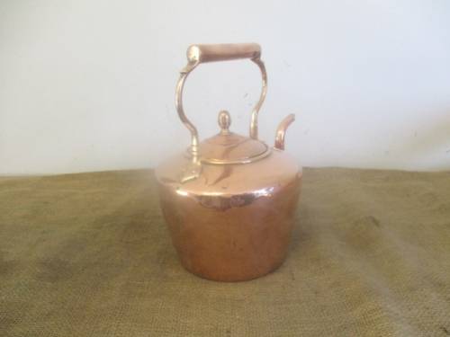 An Awesome Large Vintage Copper And Brass Coffee Kettle