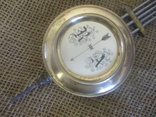 Real Beautiful Antique/Vintage German R=A Wall Clock With Original Key      Approx 1920's - 1930's