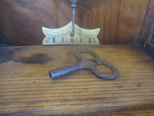 Real Beautiful Antique/Vintage German R=A Wall Clock With Original Key      Approx 1920's - 1930's