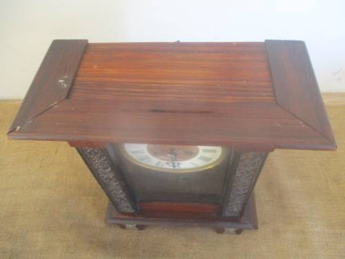 Very Old Vintage Wall Clock With Key             Early 1900's