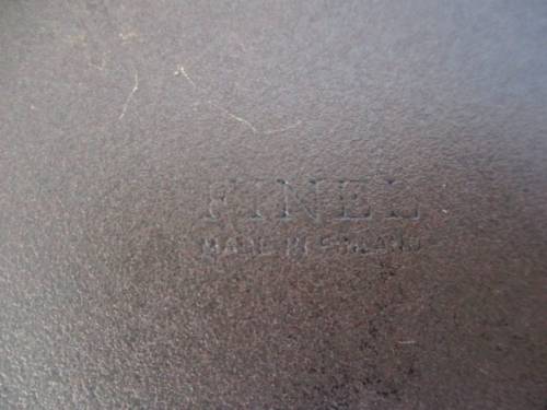 Beautiful Vintage Collectable Old Fashioned Enamel Finel Frying Pan           Made In Finland