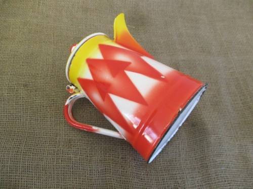 Extremely Rare....Beautiful Antique Emo Celje Enamel Coffee Kettle From The Kingdom Of Yugoslavia