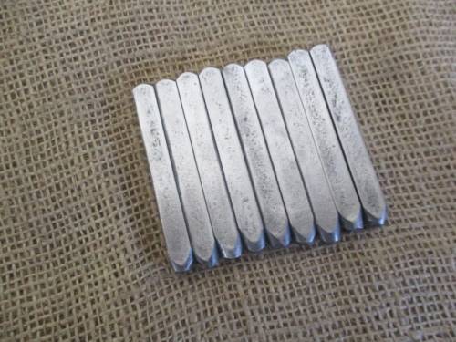 Nice Set Of Nine 10mm Machine Made Number Punches