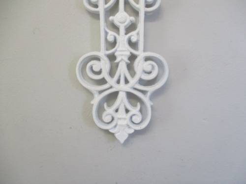 Very Pretty Vintage Cast Iron Wall Hanging Cross