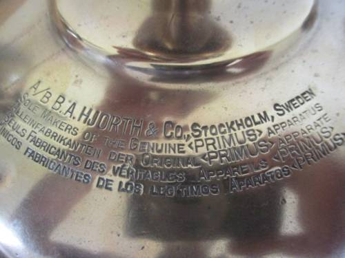 Vintage Pri-Mus No 54 Stove With Heater Attachment  1930`s   By B.A.Hjorth & Co.,Stockholm, Sweden