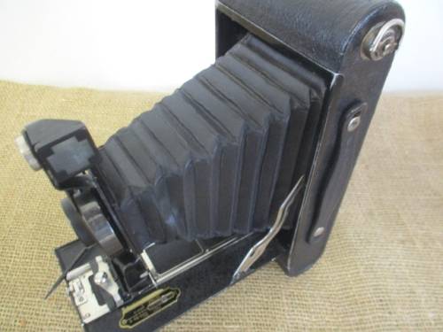 For VicMyb Bid Only - Antique Kodak No 3-A Folding Autographic Brownie Camera By Canadian