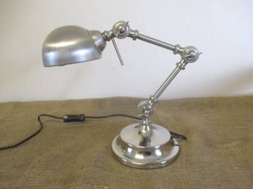 Sturdy And Fairly Heavy Prestigious Adjustable Radiant Metal Desk/Study Lamp