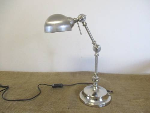 Sturdy And Fairly Heavy Prestigious Adjustable Radiant Metal Desk/Study Lamp