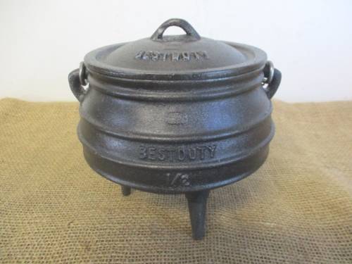 Robust 1/2 Size Heavy Duty Cast Iron BestDuty Three Legged Pot