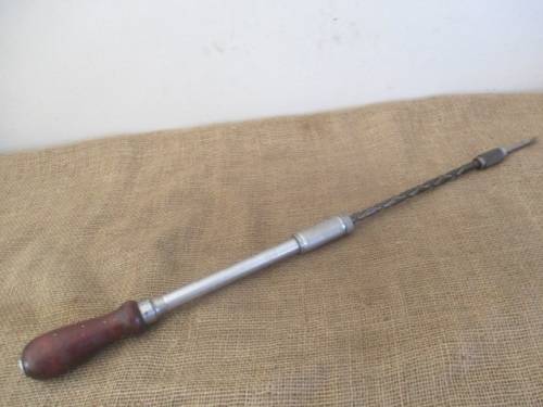 Bid For PlaneMe Only -  Sturdy Vintage Millers Falls No 620A Spiral Ratcheting Screwdriver