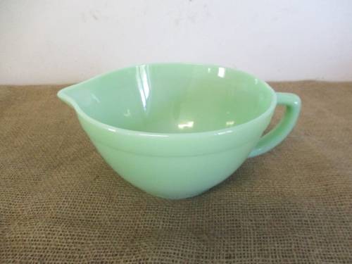 Very Rare.....An Awesome Vintage Jadeite Fire King Ware Mixing Bowl                   Made In U.S.A.