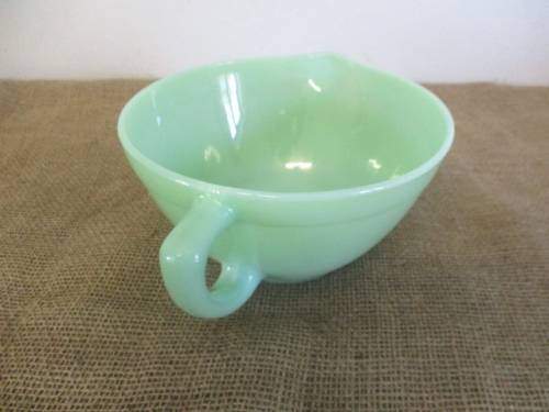 Very Rare.....An Awesome Vintage Jadeite Fire King Ware Mixing Bowl                   Made In U.S.A.