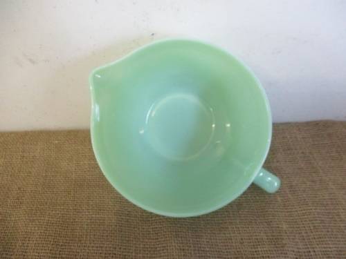 Very Rare.....An Awesome Vintage Jadeite Fire King Ware Mixing Bowl                   Made In U.S.A.