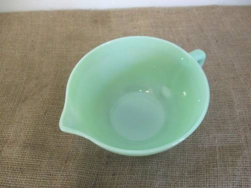 Very Rare.....An Awesome Vintage Jadeite Fire King Ware Mixing Bowl                   Made In U.S.A.