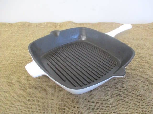 A Cut Above The Rest.....This Stunning Enameled Cast Iron Steak Pan