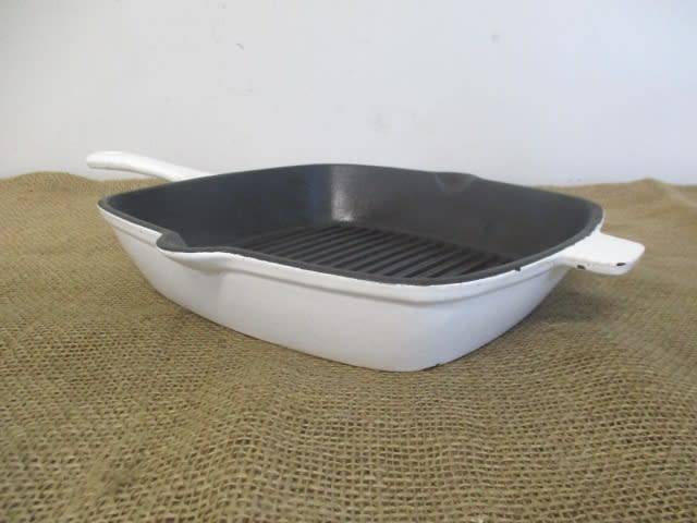A Cut Above The Rest.....This Stunning Enameled Cast Iron Steak Pan