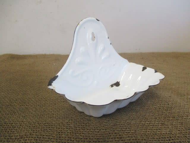For Analda`s Bid Only -  Lovely Vintage Old School Enamel Soap Dish
