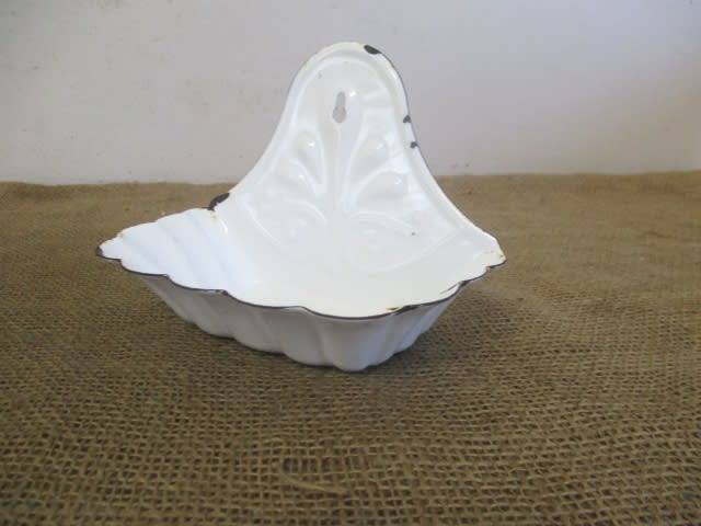 For Analda`s Bid Only -  Lovely Vintage Old School Enamel Soap Dish