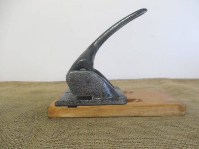 Vintage Heavy Duty Two Hole Cast Iron Paper Punch