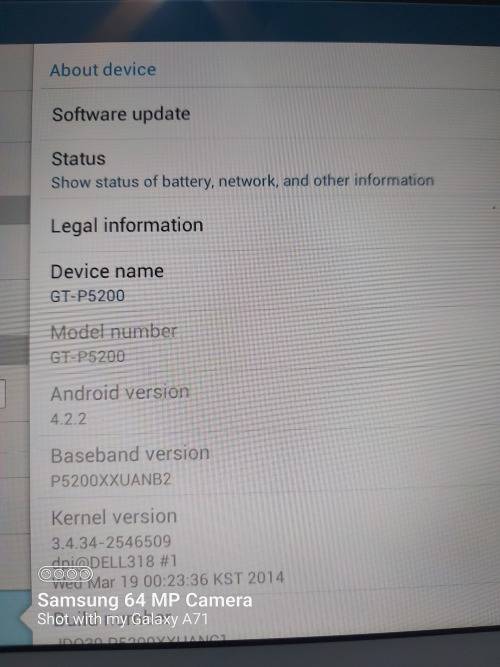 SAMSUNG GALAXY TAP 3 10 INCH