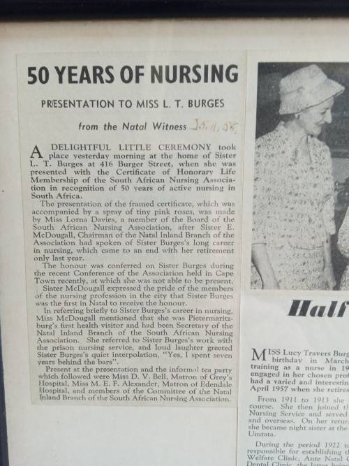 WORLD WAR ONE SOUTH AFRICAN TRIO TO A SOUTH AFRICAN NURSE