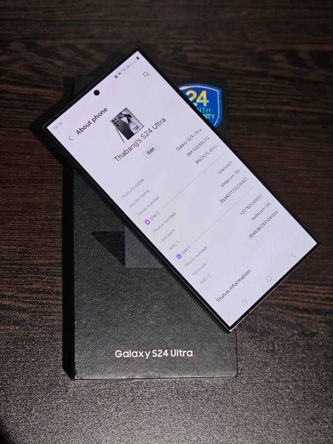 Samsung S24 Ultra 256GB Black