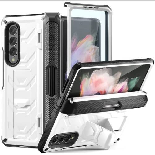 Samsung Galaxy Z Fold 4/ Z Fold 3 Armor Hinge Case - white