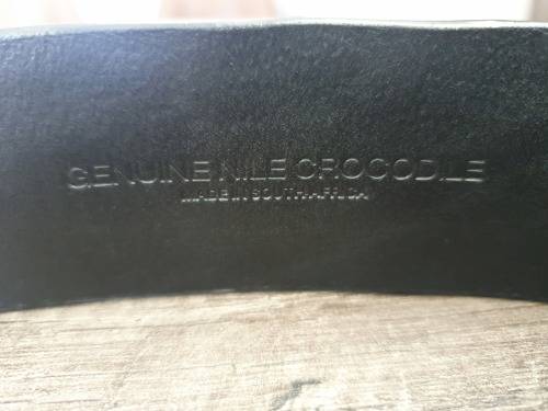 MINT! Hornback Crocodile Wallet and Belt