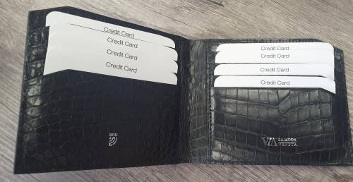 MINT! Hornback Crocodile Wallet and Belt