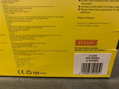 Scalextric C2195 TVR Speed 12 Works Slot Car (Dunlop Sponsor)