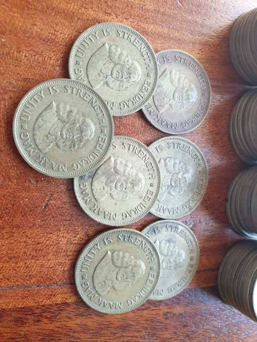1961-63 South Afirca one cent coins