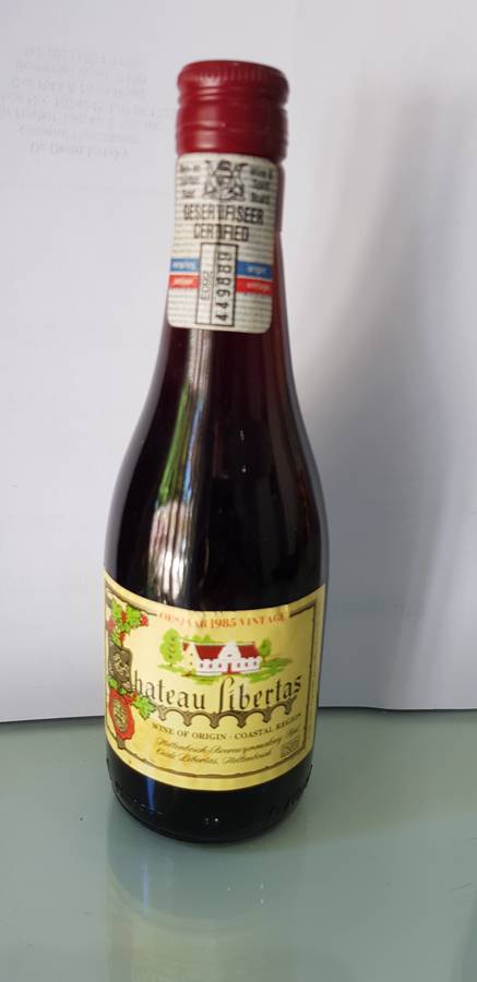 RARE & COLLECTABLE 1985 CHATEAU LIBERTAS RED WINE 250ml BOTTLE STILL SEALED