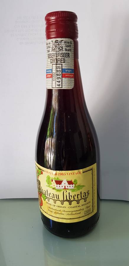 RARE & COLLECTABLE 1985 CHATEAU LIBERTAS RED WINE 250ml BOTTLE STILL SEALED