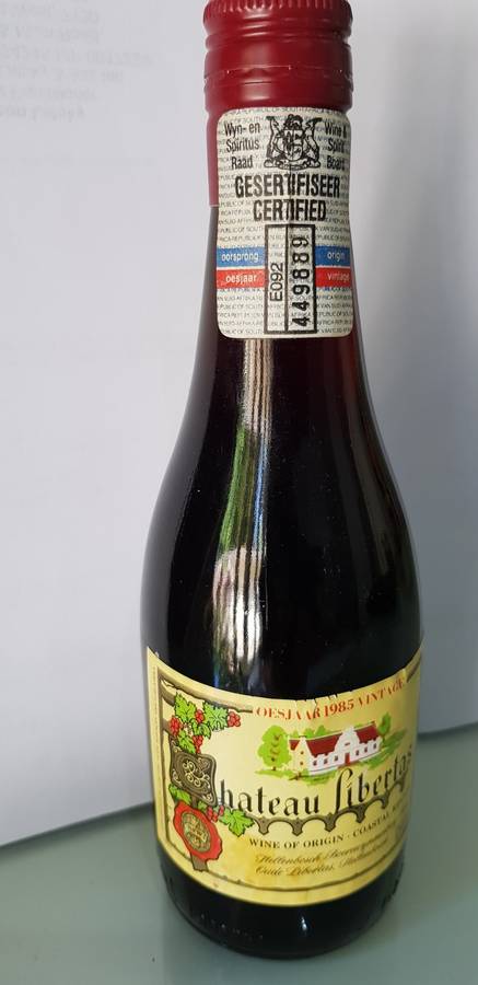 RARE & COLLECTABLE 1985 CHATEAU LIBERTAS RED WINE 250ml BOTTLE STILL SEALED