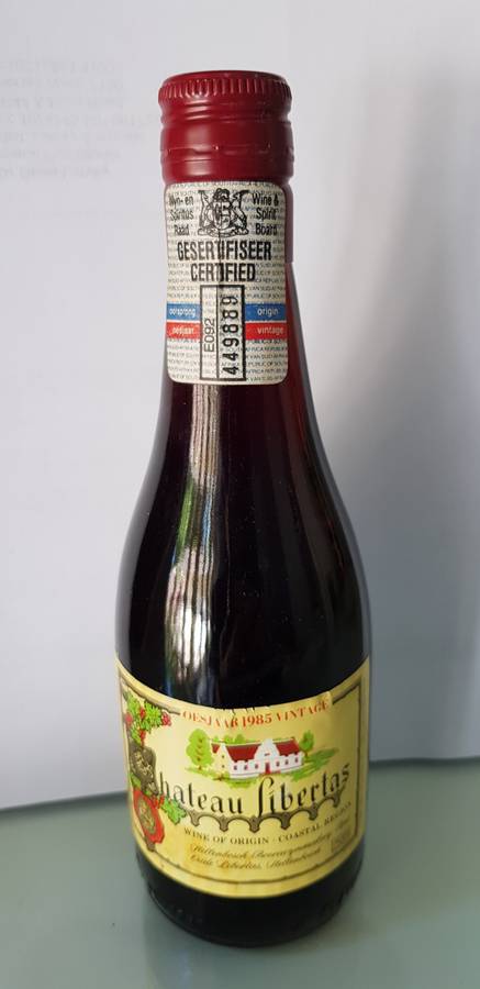 RARE & COLLECTABLE 1985 CHATEAU LIBERTAS RED WINE 250ml BOTTLE STILL SEALED